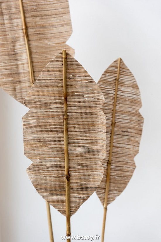 Jolipa J Line Jline Feuille Decorative Bambou Feuille De Bananier Naturel Large