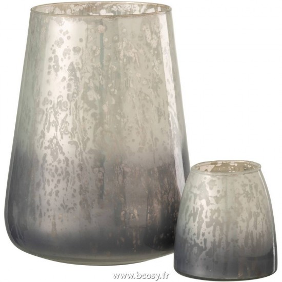 Jolipa J Line Jline Photophore Milky Verre Gris Large