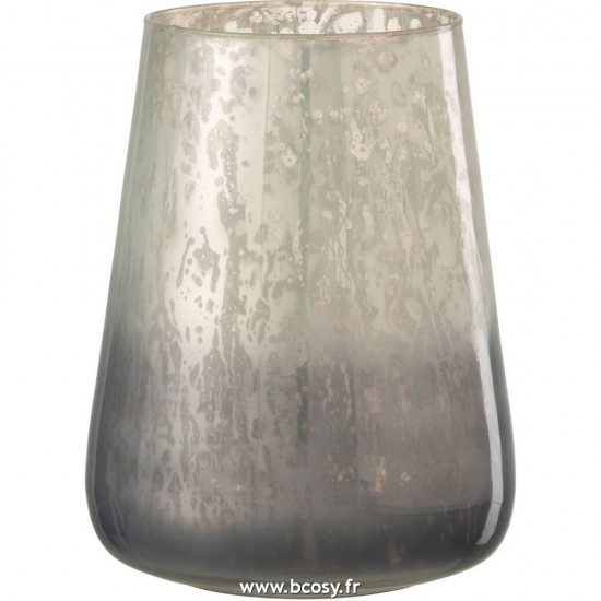 J Line Photophore Milky Verre Gris Large L17xB17xH23 Jline 11962 by Jolipa 11962