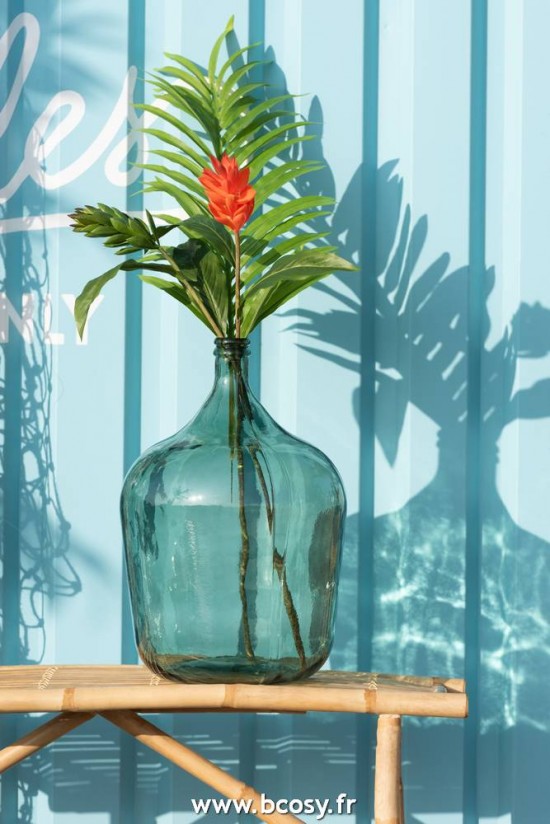 Jolipa J Line Jline Vase Carafe Verre Vert Large