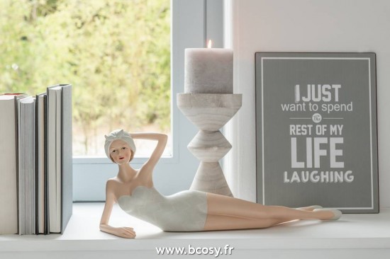 Jolipa J Line Jline Pancarte Life Vie Anglais Francais Metal Gris Blanc