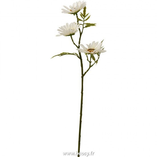 J Line Fleur Paquerette Plastique Blanc L43 JLine 12465 by Jolipa 12465.