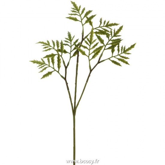 J Line Branche Fougeres Fines Plastique Vert L39 Jline 12475 by Jolipa 12475