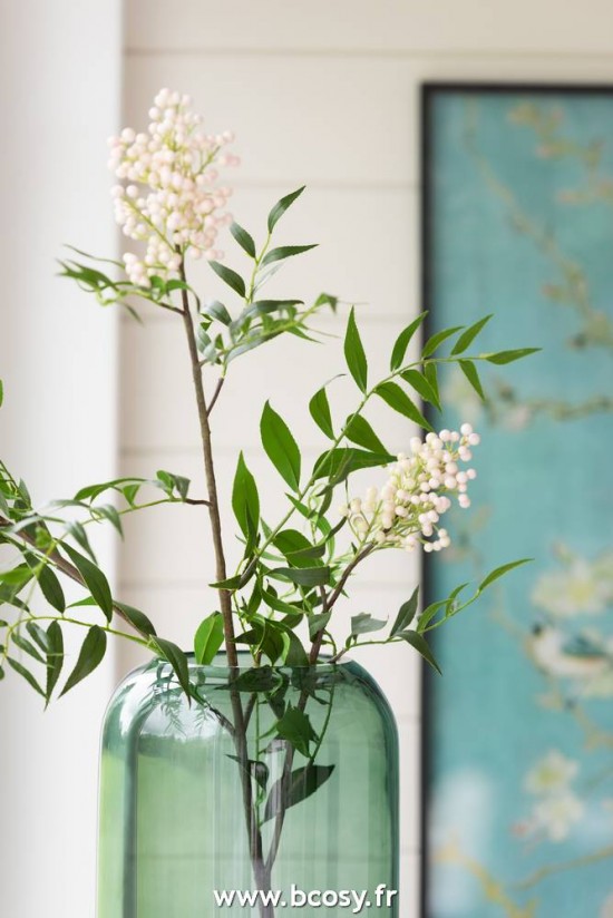 Jolipa J Line Jline Branche Fines Baies 3 Parties Plastique Blanc Vert