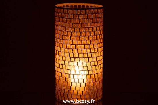 J-Line vases Jolipa J Line Jline Vase Mosaiques Rond Verre Orange