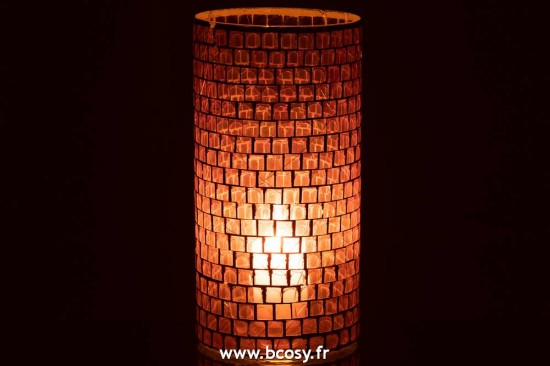 J-Line vases Jolipa J Line Jline Vase Mosaiques Rond Verre Mauve