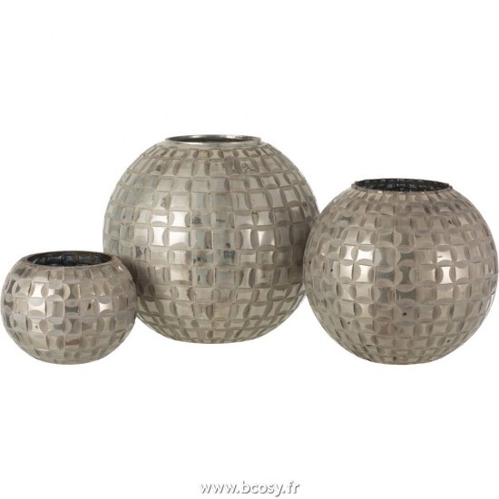 Jolipa J Line Jline Photophore Alara Verre Gris Large