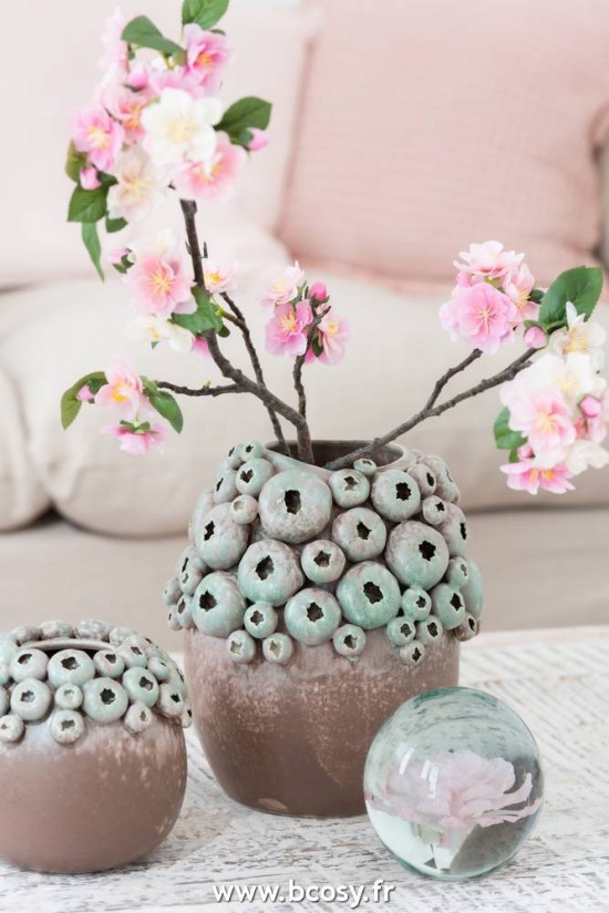 Jolipa J Line Jline Presse Papier Rose Verre Rose Small