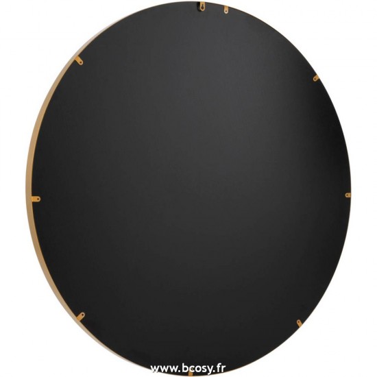 Jolipa J Line Jline Miroir Rond Bord Haut Metal Verre Or Large