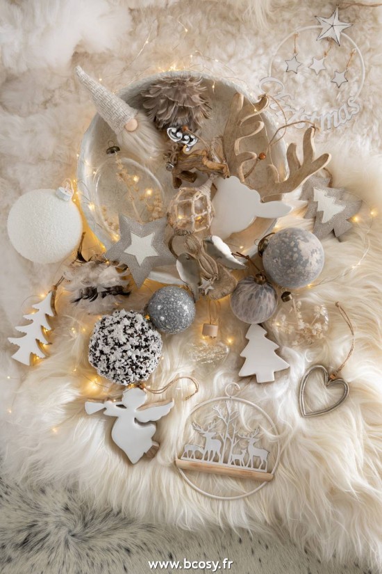 Jolipa J Line Jline Sapin De Noel Suspendu Bois De Manguier Blanc Small