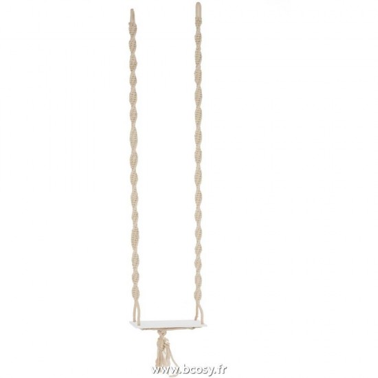 J Line Balancoire Boho Coton Bois Beige 200H Jline 1825 by Jolipa 1825