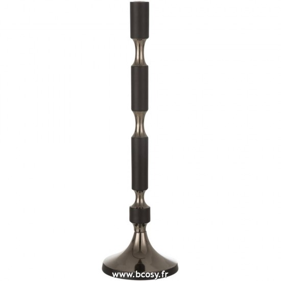 J Line Bougeoir Leo Noir Or Large L13xB13xH46 cm JLine 18502 by Jolipa 18502.