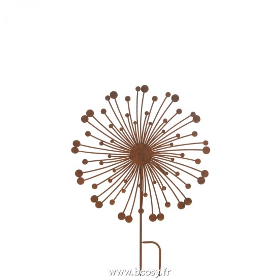 J Line decoration Jardin Abstrait Rond Metal Rouille L50xH70 cm JLine 20199 by Jolipa 20199.