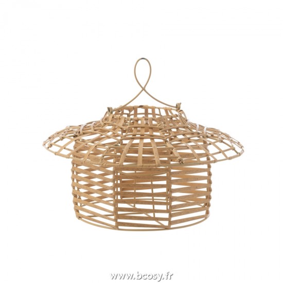 J Line Photophore Suspendu Bas Plastique Nature L40xB20xH30 cm Jline 20354 by Jolipa 20354