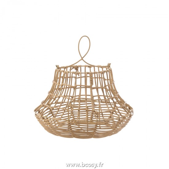 J Line Photophore Suspendu Haut Plastique Nature L32xB22xH31 cm Jline 20355 by Jolipa 20355