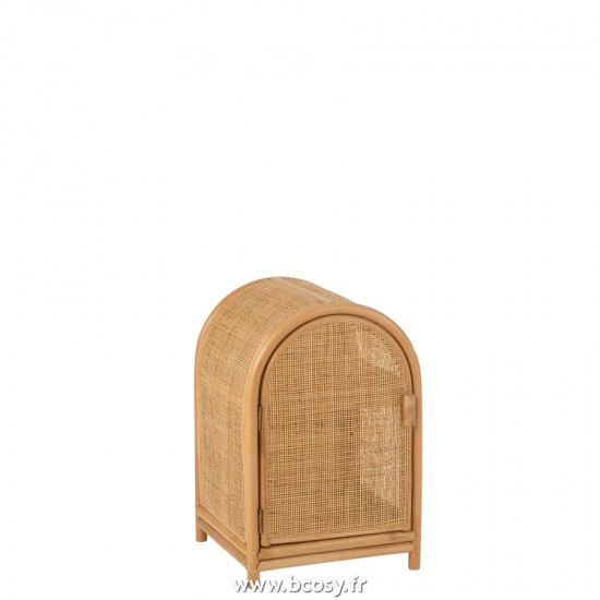 J Line Armoire Ellen Small Rotain Naturel L40xB40xH60 cm Jline 20784 by Jolipa 20784