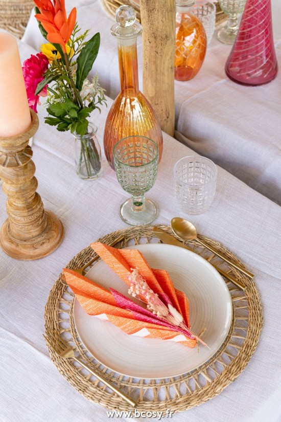 Jolipa J Line Jline Sous Verre Rond Zostere Naturel