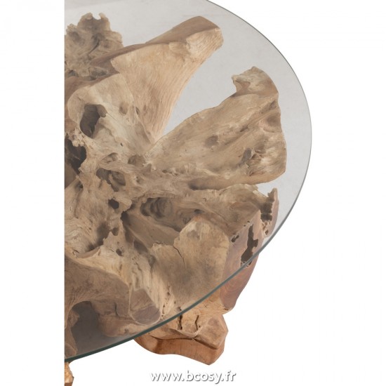 J-Line tables a manger de repas Jolipa J Line Jline Table De Salon Raoul Teck Naturel Large