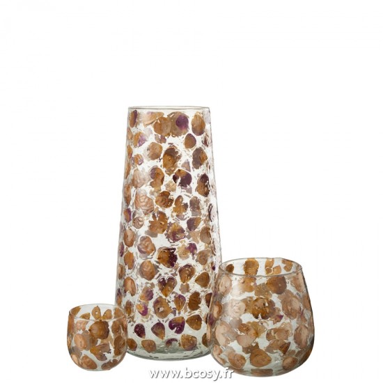 Jolipa J Line Jline Vase Gerard En Verre Ambre