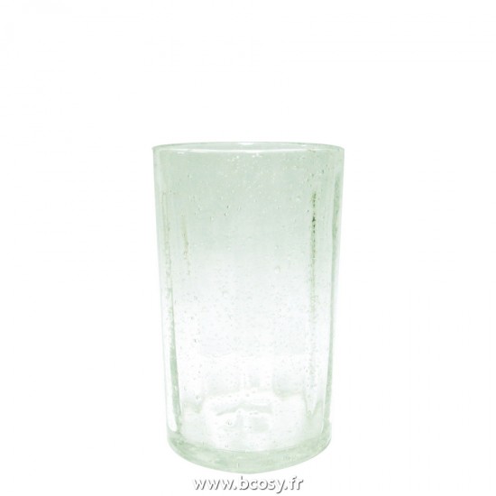 J Line Verre Longdrink Lisboa Verre Vert Clair L8xB8xH13 cm Jline 21699 by Jolipa 21699 Assortiment de 6 pcs