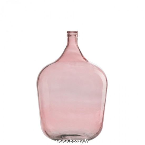 J Line Vase Bouteille Verre Terra Large L37xB37xH56 cm Jline 21718 by Jolipa 21718