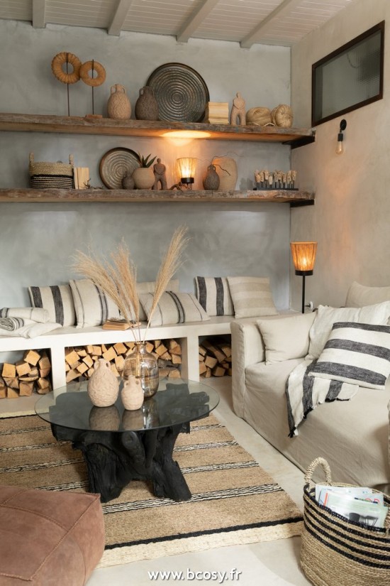 Jolipa J Line Jline Housse Pour Fauteuil 5Coussins Monaco Sofa Lin Naturel