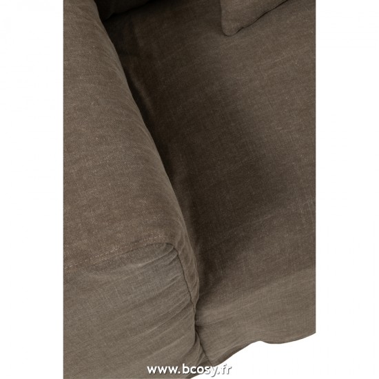 J-Line Fodera Per Divano + 5Cuscino Monaco Sofa Lino Talpa.