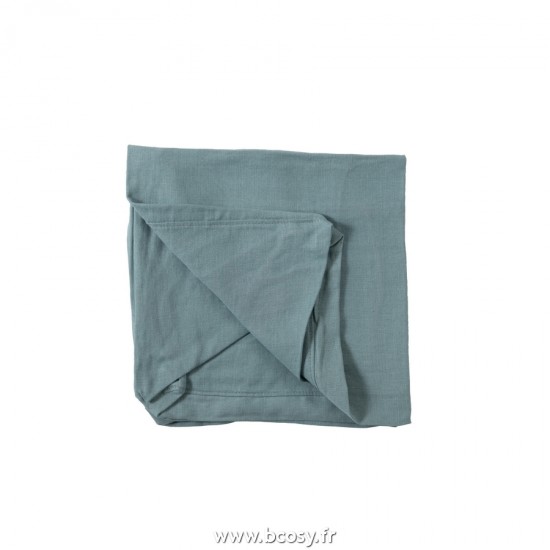 J Line Housse Canape 11 Coussins Beach Lin Bleu Jeans L300xB140xH78 cm JLine 22224 by Jolipa 22224.