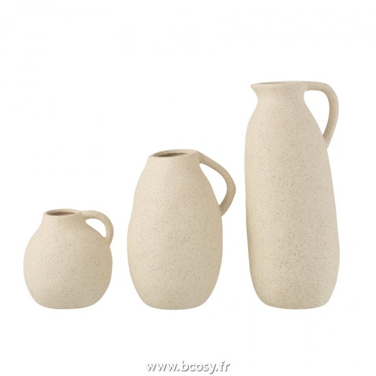 J-Line vases Jolipa J Line Jline Vase Cruche Ceramique Beige L