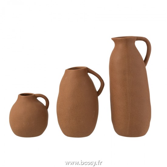 J-Line vases Jolipa J Line Jline Vase Cruche Ceramique Marron L