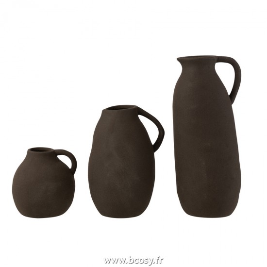J-Line vases Jolipa J Line Jline Vase Cruche Ceramique Noir L