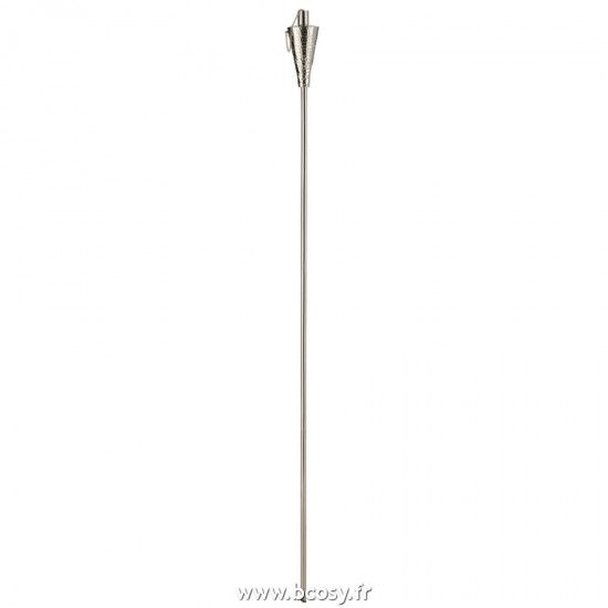 J Line Garden Torch Conic Stainless Steel Silver L9xB9xH156 cm Jline 23791 by Jolipa 23791