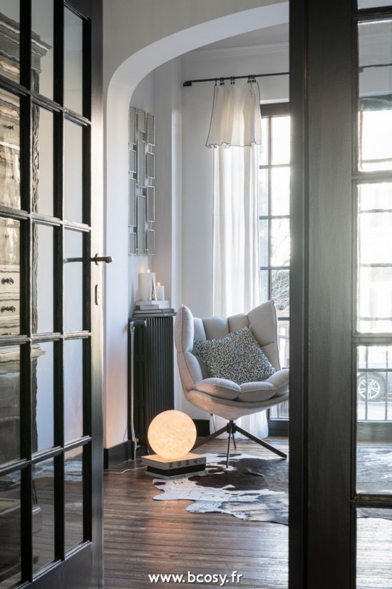 J-Line Sedia Relax Cuscino + Struttura Tessuto/Metallo Grigio Chiaro