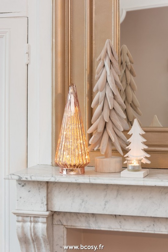 Jolipa J Line Jline Photophore Sapin De Noel Bois Blanc