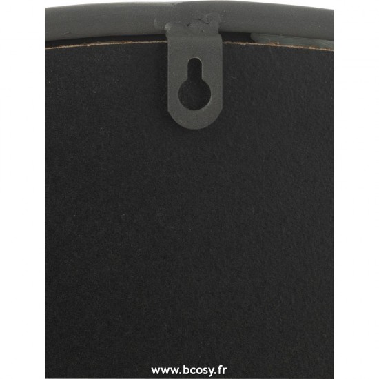 J-Line J Line miroirs Jolipa Miroir Rond Noir Mat Small.