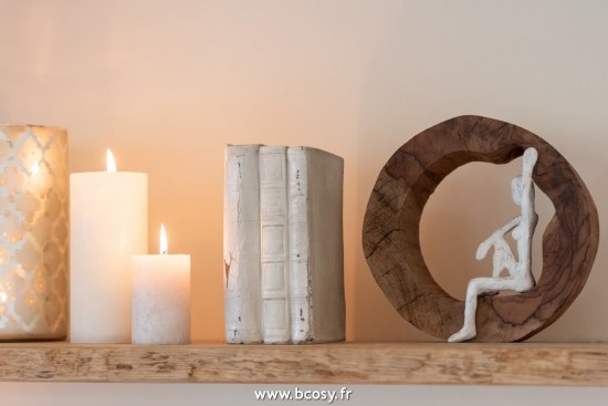 Jolipa J Line Jline Personnage Repos Bois Naturel Blanc Assortiment De 2