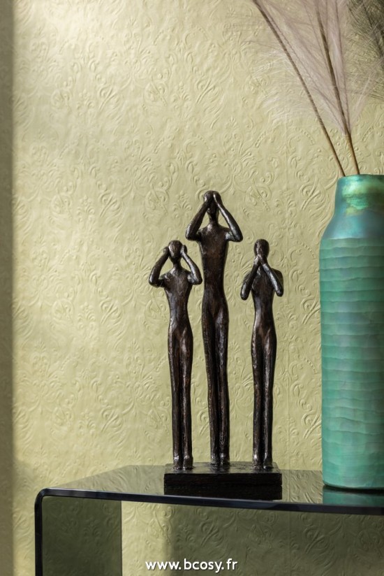 Jolipa J Line Jline Personnages Entendre Voir Se Taire Poly Brun Fonce