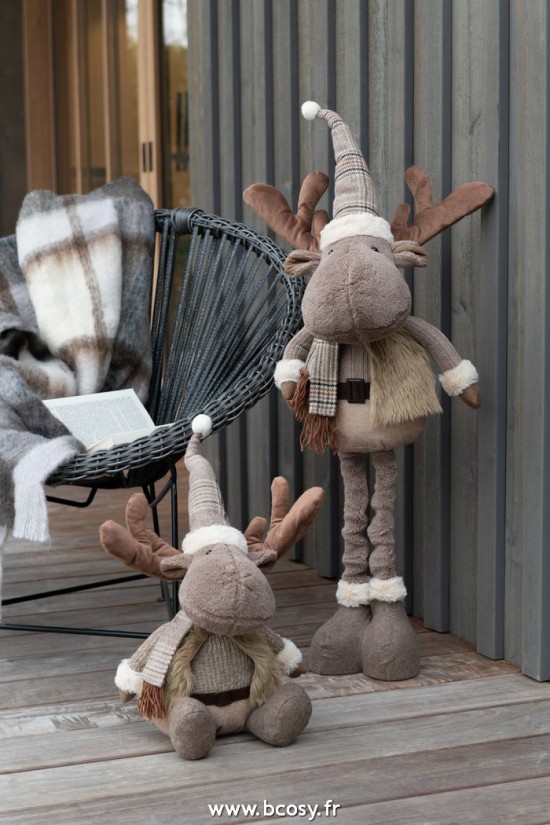 Jolipa J Line Jline Renne Hiver Debout Textile Brun Large