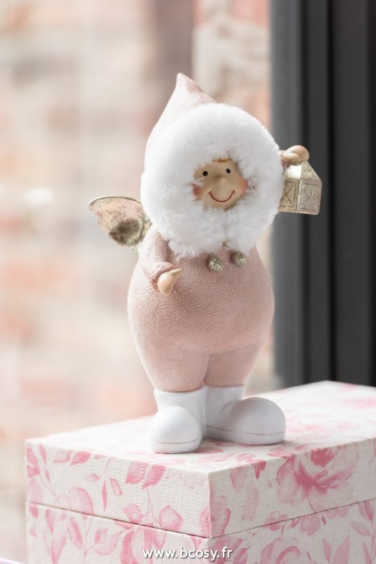 Jolipa J Line Jline Ange Etoile Et Lanterne Poly Rose Large Assortiment De 2