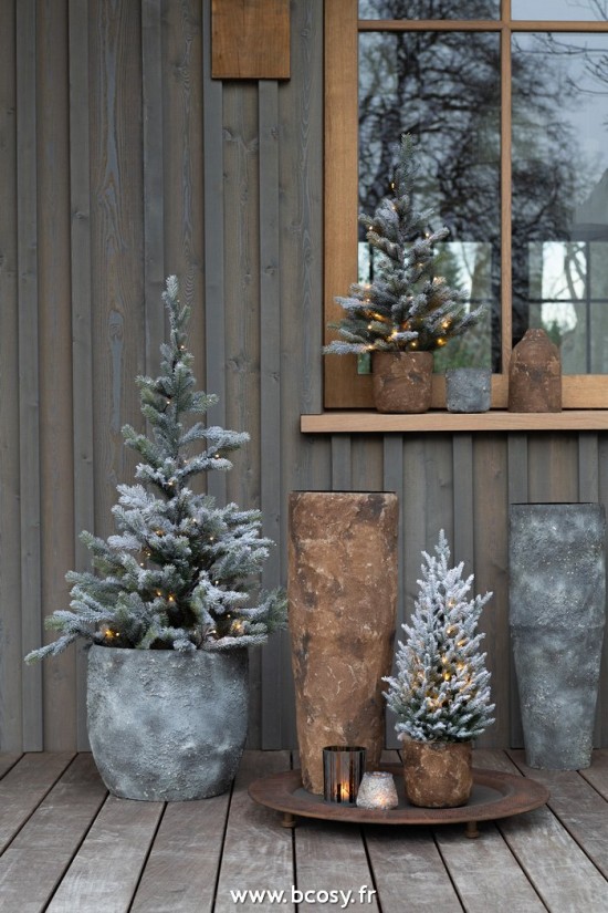 Jolipa J Line Jline Vase Cylindrique Rugueux Metal Gris