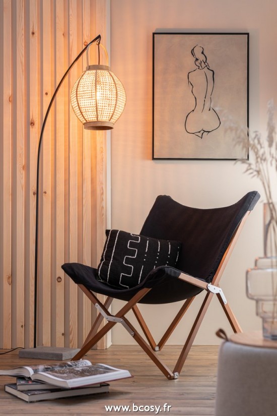 Jolipa J Line Jline Lanterne Bamboo Naturel