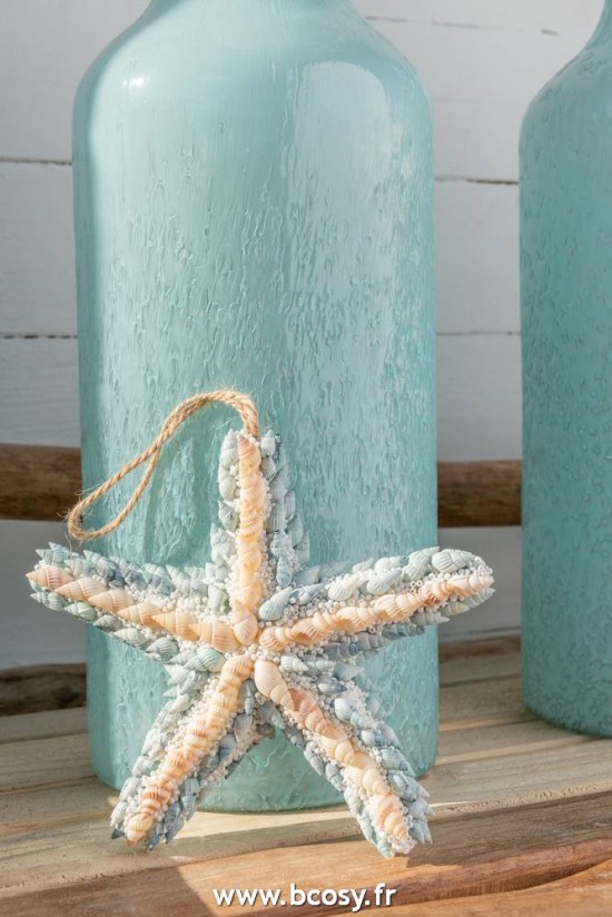 Jolipa Jline Etoile De Mer Coquillages Polyfoam Beige Bleu