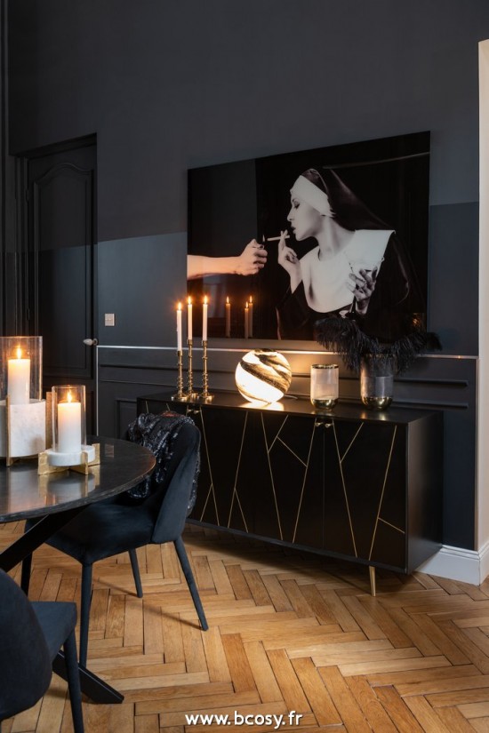 Jolipa J Line Jline Deco Murale Religieuse Cigarette Verre Trempe Noir Blanc