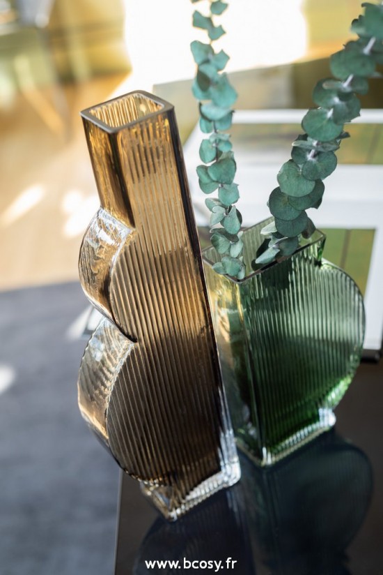 Jolipa Vase Nino Verre Vert Large Assortiment De 2.