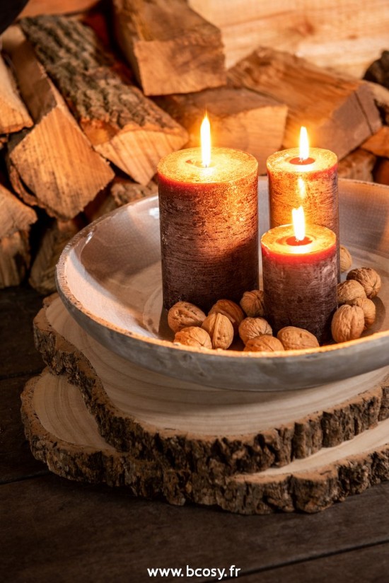 J-Line Candela Cilindro Marrone M 48O