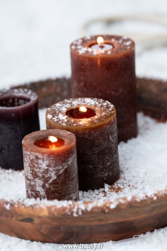 J-Line bougies cylindre Bougie Cylindre Marr 80H