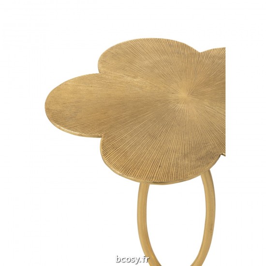 J-Line J Line tables d appoint bouts de canapé Jolipa Table D Appoint Tiana Aluminium Or.