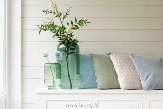 J-Line vases Vase Cylindre Verre Vert Large