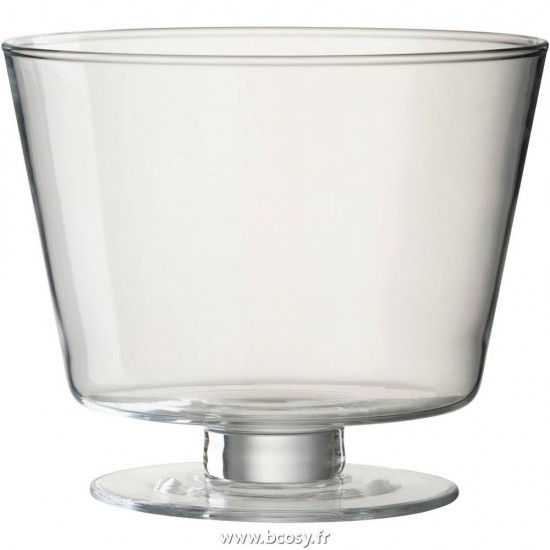 J Line Vase Olivia Transparant Verre 19H Jline 3772 by Jolipa 3772