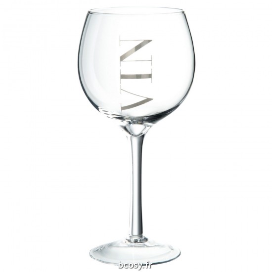 J Line Verre A Vin Blanc Trans Arg JLine 39639 by Jolipa 39639 Assortiment de 6 pcs.